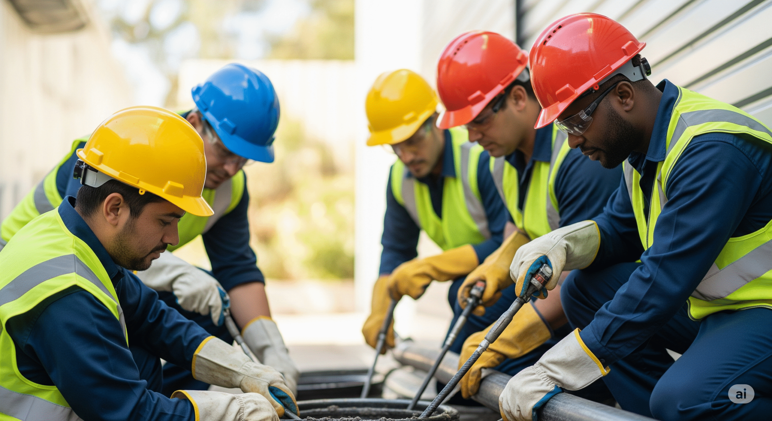 Técnico profissional da K3 Desentupidora com equipamento