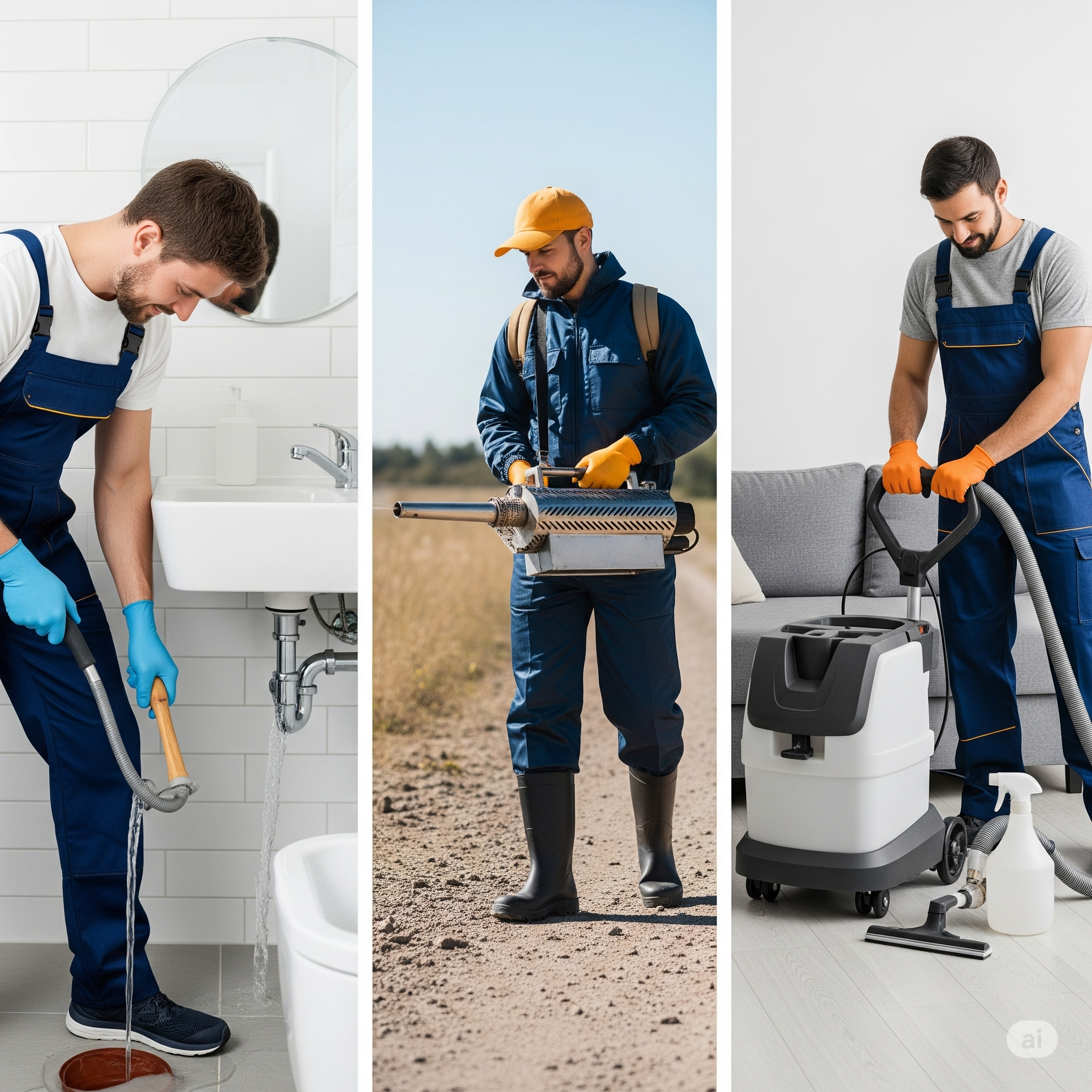 [Imagem de um serviço de desentupimento profissional]